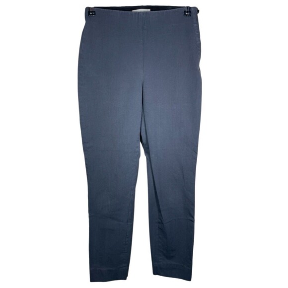 Everlane Pants - Everlane Womens Work Pant Sz 2 Charcoal Side-Zip Ankle Stretch Cotton Side Zip